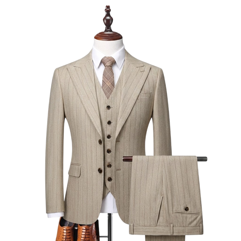 Imperial Beige Three-Piece Suit