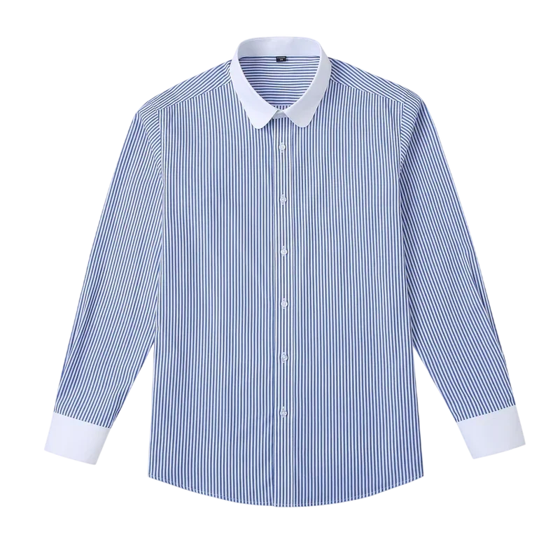 Classic Shelby Shirt in White & Blue