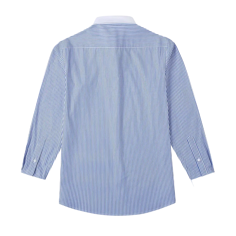 Klassisches Shelby-Hemd in Weiß & Blau